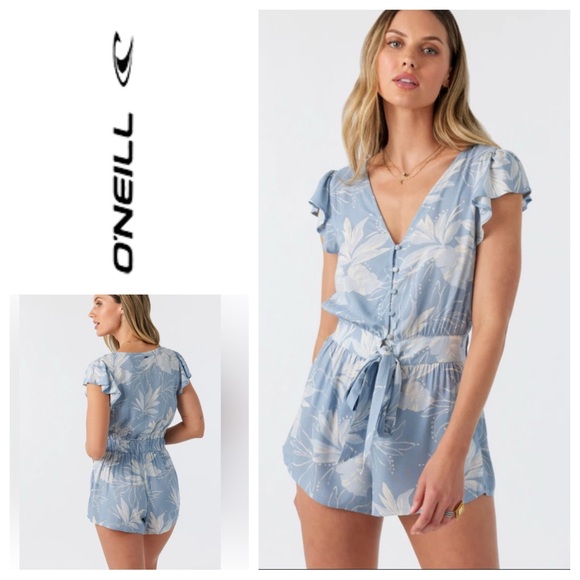 O'Neill DARIAN ROMPER Women's Floral Print Romper Sz: S - Picture 1 of 15